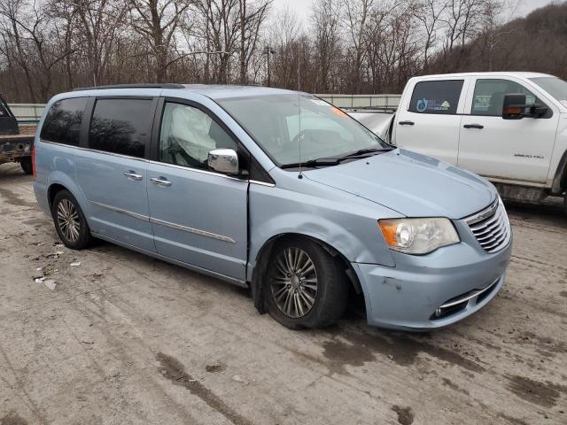 2C4RC1CG2DR512030 - 2013 CHRYSLER TOWN & COU TOURING L BLUE photo 4