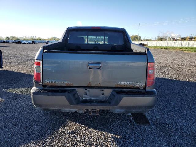 2HJYK16529H002617 - 2009 HONDA RIDGELINE RTL Szary zdjęcie 6