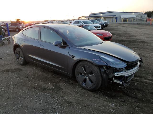 5YJ3E1EA8PF672809 - 2023 TESLA MODEL 3 GRAY photo 4