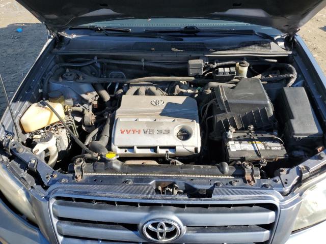 JTEDP21A440002626 - 2004 TOYOTA HIGHLANDER BASE BLUE photo 12