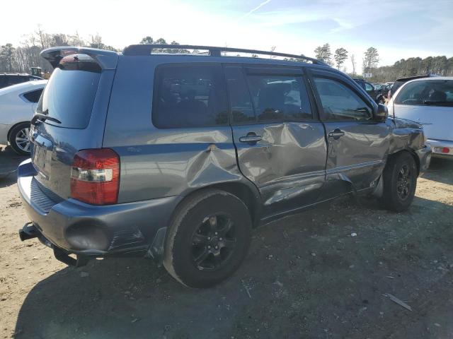 JTEDP21A440002626 - 2004 TOYOTA HIGHLANDER BASE BLUE photo 3