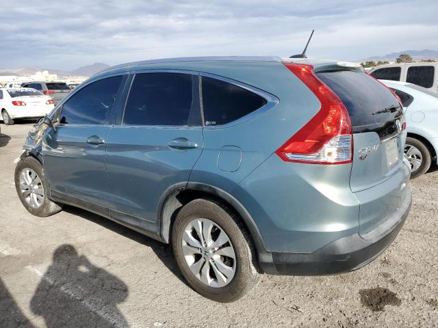 JHLRM3H77CC003532 - 2012 HONDA CR-V EXL BLUE photo 2