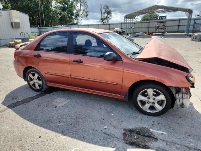 KNAFE121785018787 - 2008 KIA SPECTRA EX ORANGE photo 4