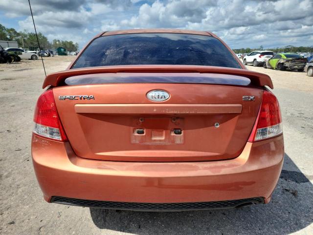 KNAFE121785018787 - 2008 KIA SPECTRA EX ORANGE photo 6