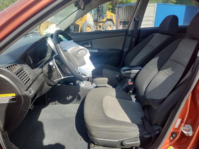 KNAFE121785018787 - 2008 KIA SPECTRA EX ORANGE photo 7