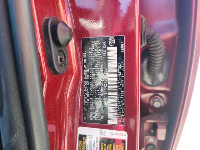 4T1BF1FK2HU673068 - 2017 TOYOTA CAMRY LE RED photo 12