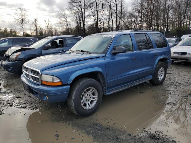 1D4HS48N53F567152 - 2003 DODGE DURANGO SLT BLUE photo 1