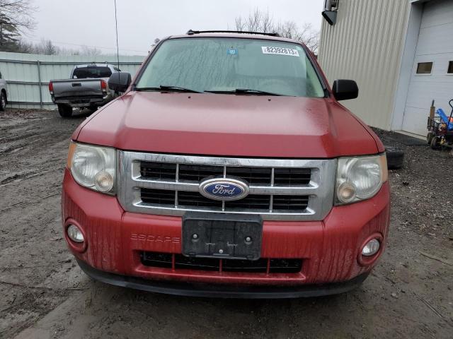 1FMCU9D77AKD30331 - 2010 FORD ESCAPE XLT RED photo 5