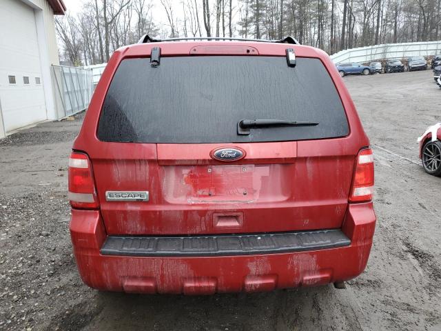 1FMCU9D77AKD30331 - 2010 FORD ESCAPE XLT RED photo 6