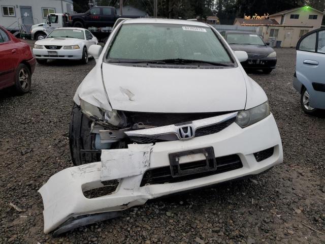 2HGFA1F55BH543831 - 2011 HONDA CIVIC LX WHITE photo 5