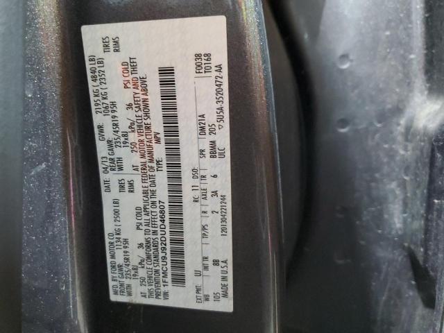 1FMCU9J92DUD46807 - 2013 FORD ESCAPE TITANIUM ვერცხლისფერი ფოტო 14