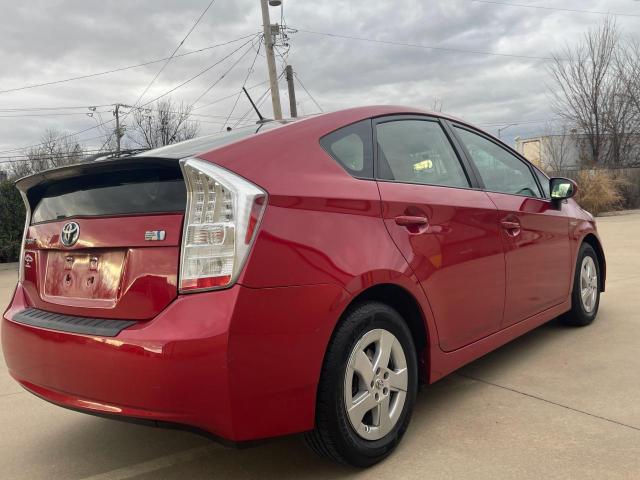 JTDKN3DU6B0293706 - 2011 TOYOTA PRIUS RED photo 4