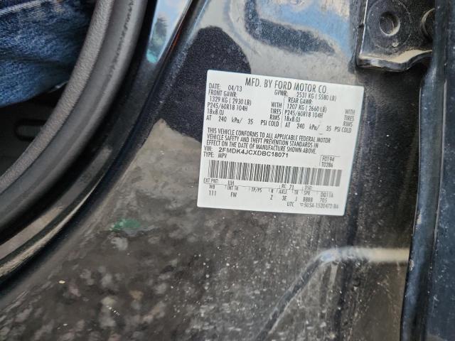 2FMDK4JCXDBC18071 - 2013 FORD EDGE SEL Qara foto 12