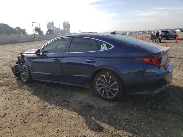 5NPEH4J29NH137423 - 2022 HYUNDAI SONATA LIMITED BLUE photo 2