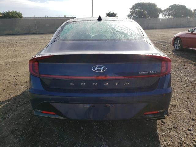 5NPEH4J29NH137423 - 2022 HYUNDAI SONATA LIMITED BLUE photo 6