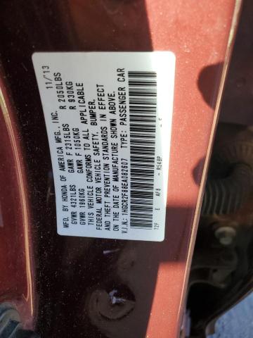 1HGCR2F88EA082607 - 2014 HONDA ACCORD EXL BURGUNDY photo 13