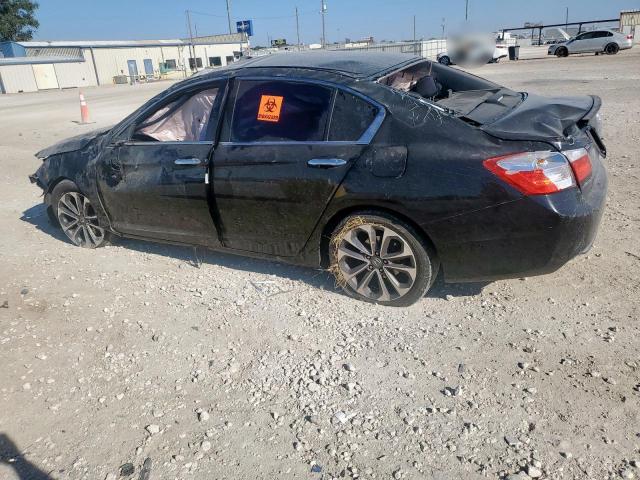 1HGCR2F59EA126023 - 2014 HONDA ACCORD SPORT შავი ფოტო 2