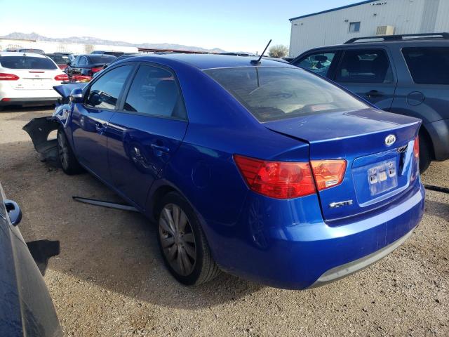 KNAFW4A37A5049609 - 2010 KIA FORTE SX BLUE photo 2