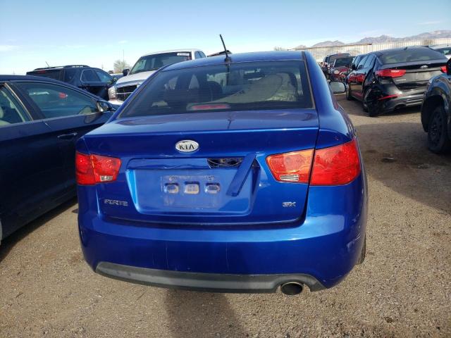 KNAFW4A37A5049609 - 2010 KIA FORTE SX BLUE photo 6