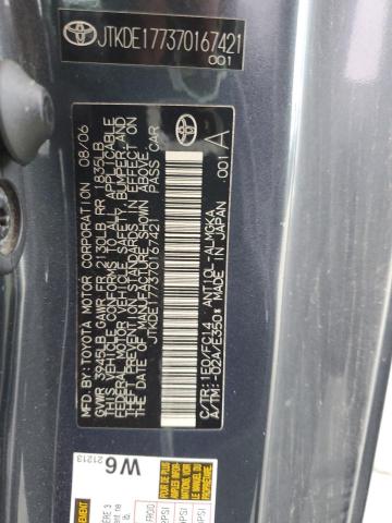 JTKDE177370167421 - 2007 TOYOTA SCION TC 石墨色 照片 12