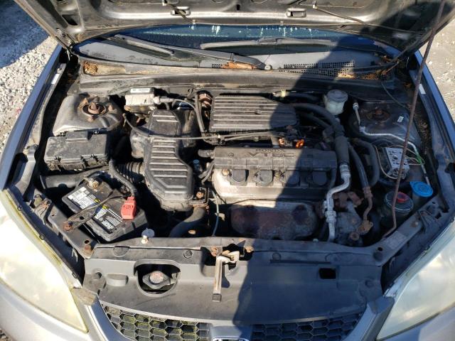 1HGEM22965L013490 - 2005 HONDA CIVIC EX SILVER photo 11