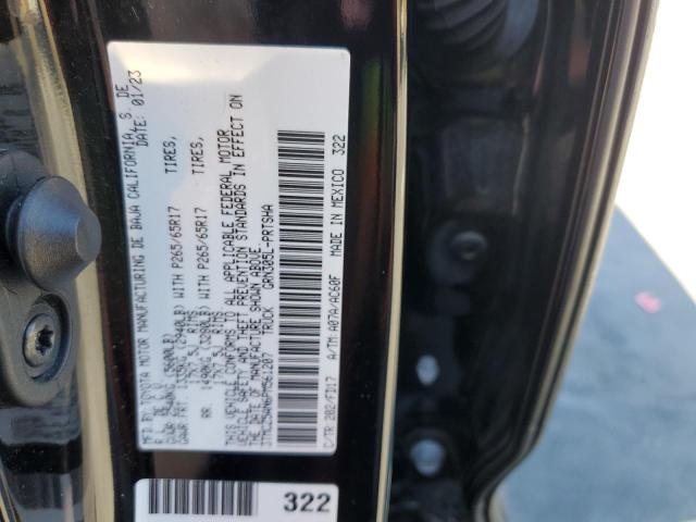 3TMCZ5AN6PM561207 - 2023 TOYOTA TACOMA DOUBLE CAB BLACK photo 12