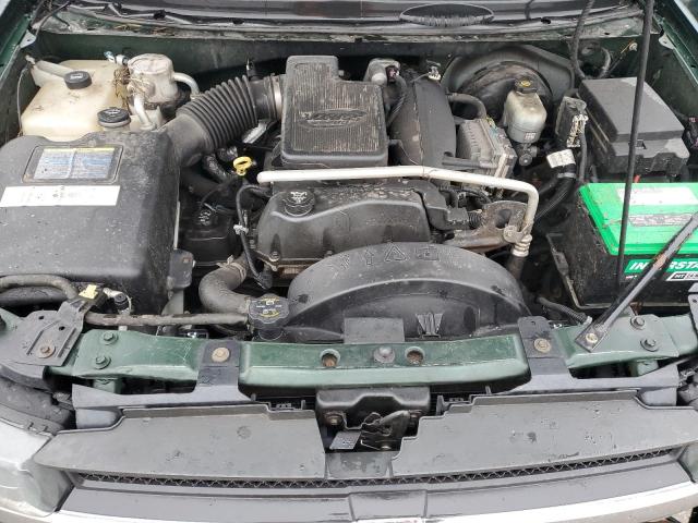 1GNDT13SX32347248 - 2003 CHEVROLET TRAILBLAZE GREEN photo 11