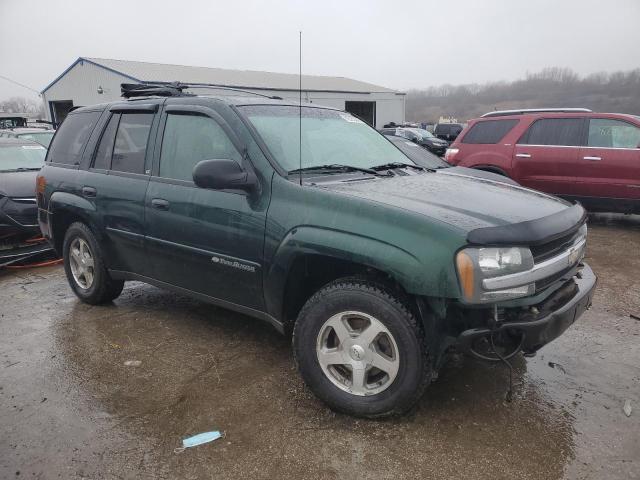 1GNDT13SX32347248 - 2003 CHEVROLET TRAILBLAZE GREEN photo 4