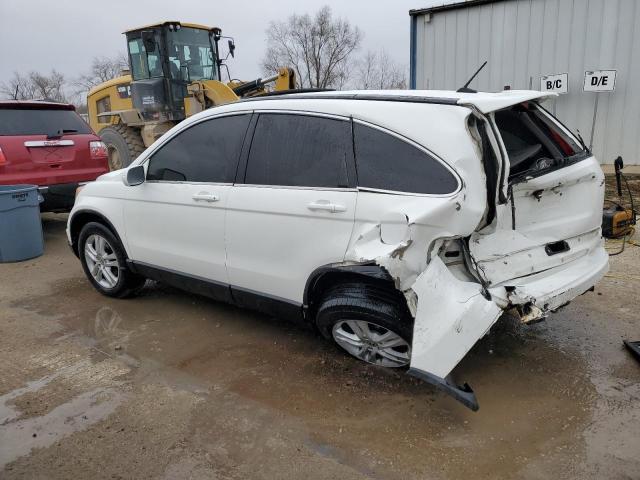 5J6RE4H70AL010412 - 2010 HONDA CR-V EXL WHITE photo 2