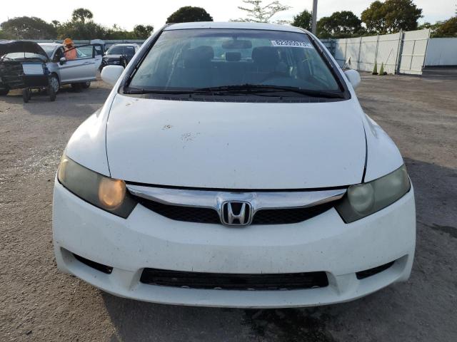 19XFA1F59BE020421 - 2011 HONDA CIVIC LX WHITE photo 5