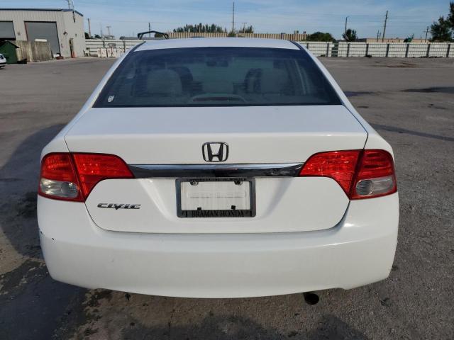 19XFA1F59BE020421 - 2011 HONDA CIVIC LX WHITE photo 6