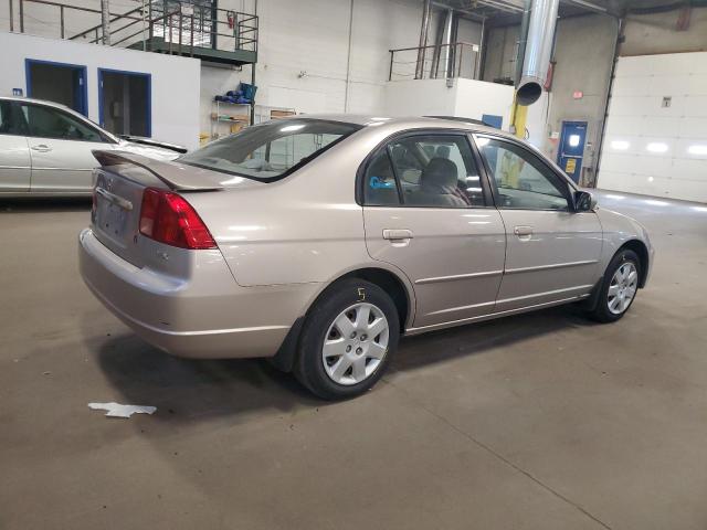 1HGES26711L051296 - 2001 HONDA CIVIC EX 米色 照片 3