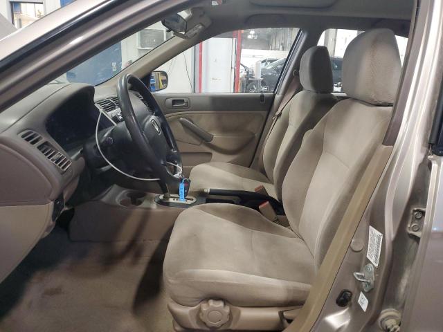 1HGES26711L051296 - 2001 HONDA CIVIC EX 米色 照片 7