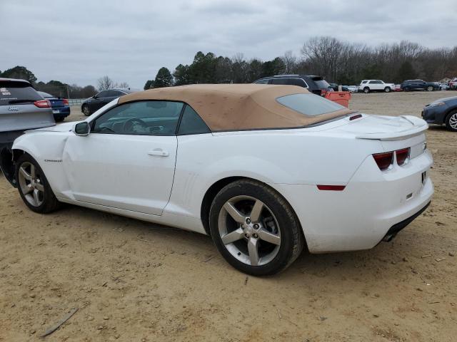 2G1FB3D37C9109892 - 2012 CHEVROLET CAMARO LT WHITE photo 2