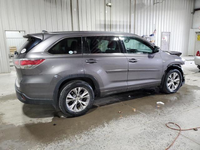 5TDJKRFH6FS204601 - 2015 TOYOTA HIGHLANDER XLE GRAY photo 3