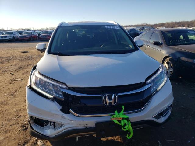 5J6RM4H70FL065842 - 2015 HONDA CR-V EXL WHITE photo 5