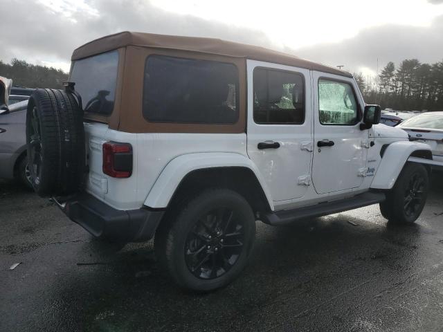 1C4JJXP62MW767243 - 2021 JEEP WRANGLER U SAHARA 4XE WHITE photo 3