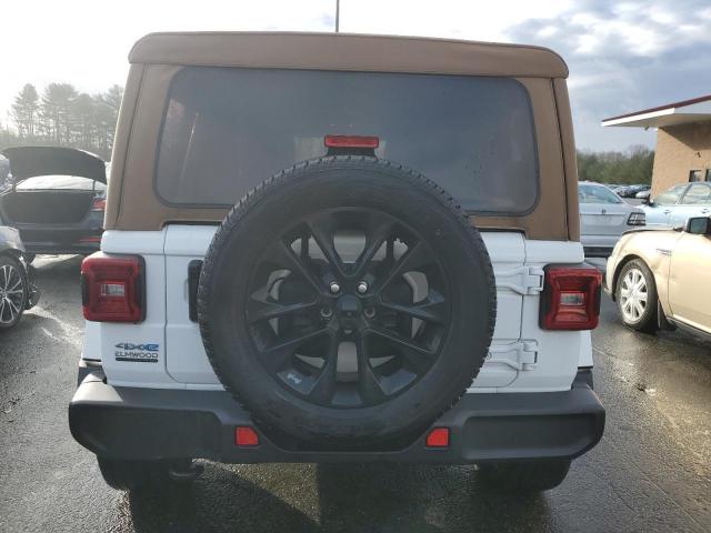 1C4JJXP62MW767243 - 2021 JEEP WRANGLER U SAHARA 4XE WHITE photo 6