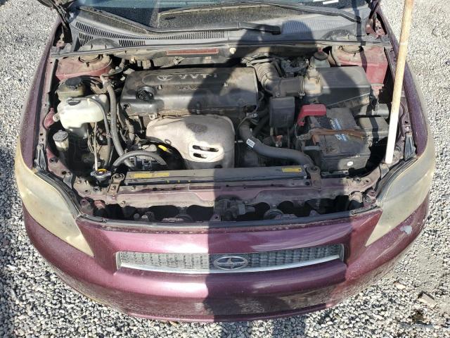 JTKDE167460135576 - 2006 TOYOTA SCION TC ბურგუნდია ფოტო 11