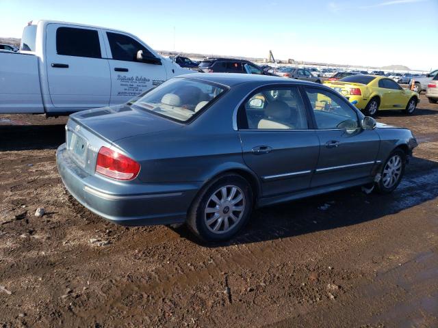 KMHWF35H54A991099 - 2004 HYUNDAI SONATA GLS TURQUOISE photo 3