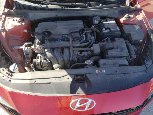 5NPLM4AG3NH059381 - 2022 HYUNDAI ELANTRA SEL RED photo 11