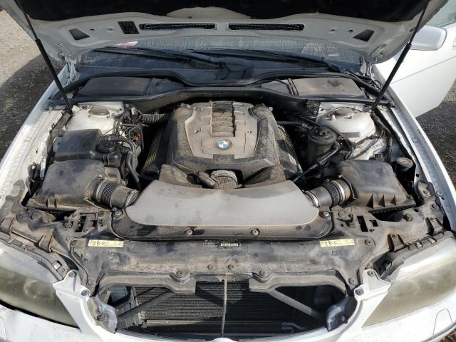 WBAHN83527DT68772 - 2007 BMW 750 WHITE photo 11