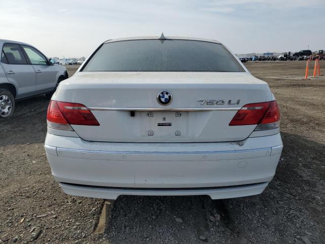 WBAHN83527DT68772 - 2007 BMW 750 WHITE photo 6