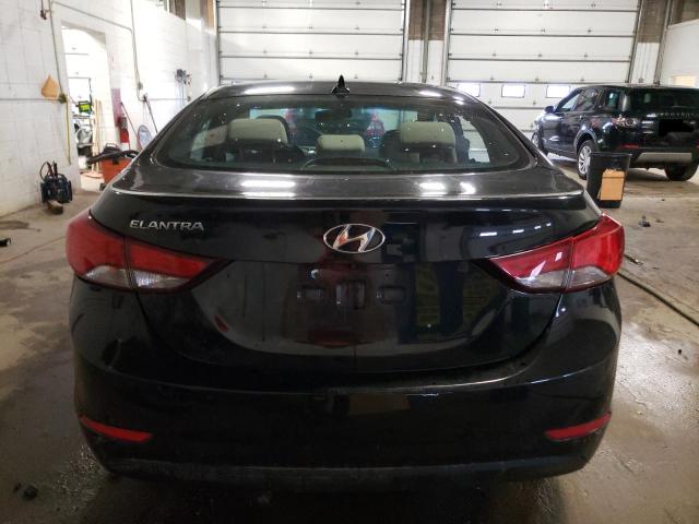 KMHDH4AEXEU059984 - 2014 HYUNDAI ELANTRA SE BLACK photo 6