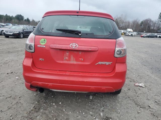 2T1KR32E16C600503 - 2006 TOYOTA COROLLA MA XR RED photo 6