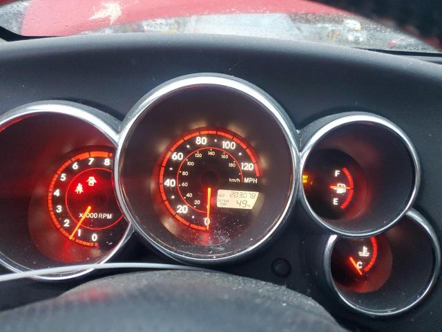 2T1KR32E16C600503 - 2006 TOYOTA COROLLA MA XR RED photo 9