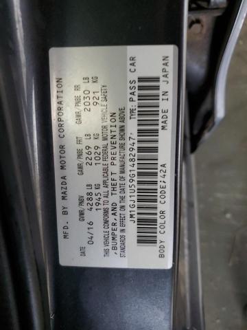 JM1GJ1U59G1482947 - 2016 MAZDA 6 SPORT Boz foto 12