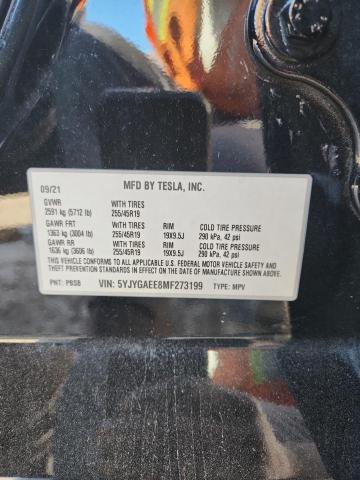 5YJYGAEE8MF273199 - 2021 TESLA MODEL Y Qara foto 12