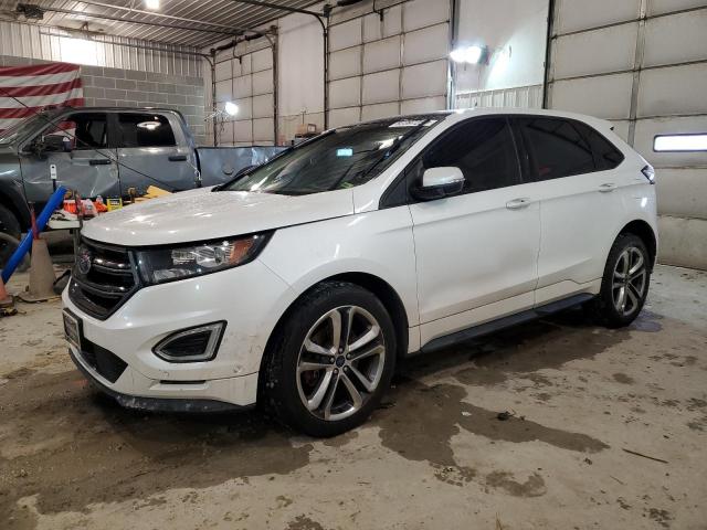 2FMTK4AP1FBB73412 - 2015 FORD EDGE SPORT WHITE photo 1