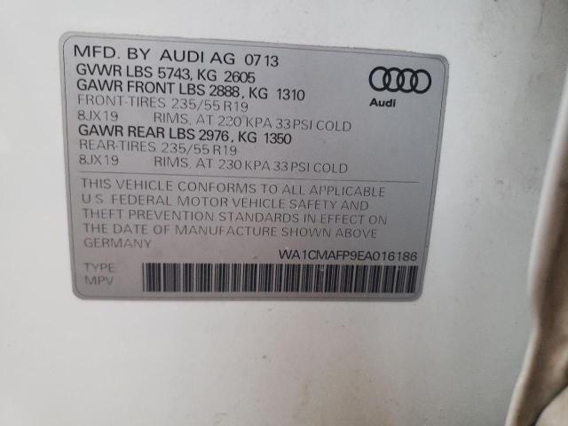 WA1CMAFP9EA016186 - 2014 AUDI Q5 TDI PREMIUM PLUS WHITE photo 13